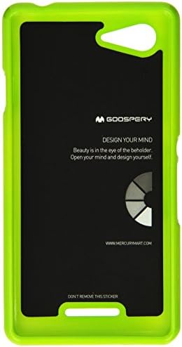 JUJEO Jelly Case Glitter Powder TPU Skin Cover for Sony Xperia E3 D2206/E3 Dual D2212 - Non-Retail Packaging - Green