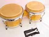 PROFESSIONAL BONGO DRUM SET 09 - LIGHT NATURAL FINISH