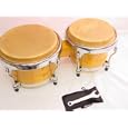 PROFESSIONAL BONGO DRUM SET 09 - LIGHT NATURAL FINISH