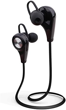 Bluetooth Earbuds, JuneTek Q9 Wireless Bluetooth 4.1 Headphones In-Ear Noise Cancelling Sweatproof Sports Handfree Headset for iPhone Samsung LG and Other Bluetooth Devices (Black)