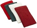 Bardwil Bar Mop 12 by 12 Assorted, Dish Cloth, Holiday, Set of 4