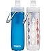 Brita Sport Water Filter Bottle, Twin Pack, Mod Columns and Blue, 20 Ounce (Design May Vary)