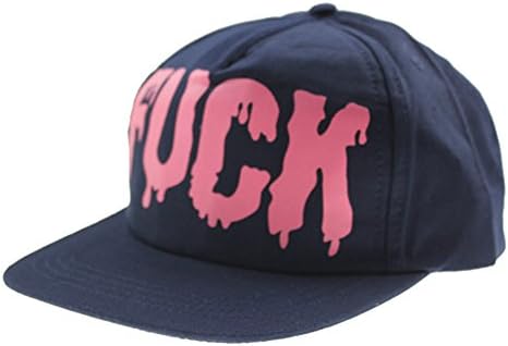 Doture Womens Fashion Canvas Casual Street Dancing Flat Brim Hat Baseball Cap Dark Blue