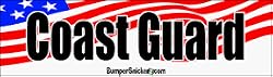 Coast Guard - patriotic stickers (Small 5 x 1.4 in.)