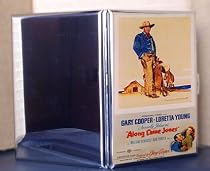 Along Came Jones Gary Cooper Loretta Young Vintage Movie Metal Cigarette Case ID Holder Wallet