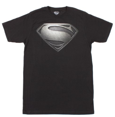 DC Comics Superman Man Of Steel Silver Logo T-Shirt