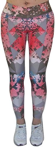 Santo Rosario Printed Legging Geometric Multicolor Pattern Paint