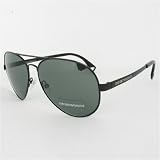 EMPORIO ARMANI SUNGLASSES 9381 S SHINY BLACK 006 VQ (LIGHT GRAY LENS) by