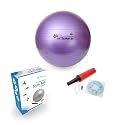 66Fit Gym Ball With Pump & Dvd - Purple, 55 cm