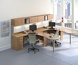 Modular Office Furniture Set 7 - Quantum Modern Cherry Collection - Bush Of ....