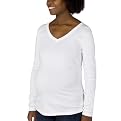Liz L Essntl Rchd Vnck Tee - True White