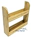 MiscHome Bamboo Spice Rack 100% Eco-Friendly Wall Mount or Countertop Spice Rack Organizer or K-Cup Holder