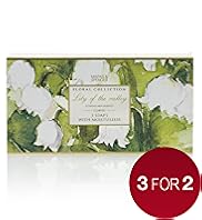 3 Floral Collection Lily of The Valley Soaps