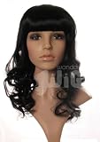 Curly black Bettie Page pinup wig