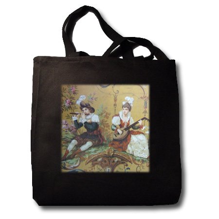 Best Price Florene Vintage - Renaissance Couple Play Music - Tote Bags