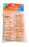 60 Wooden Clothes Pegs, Perfect For The Washing Line