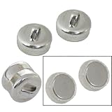 2 Magnetic Jewelry Clasps Silver Plated Beading Parts