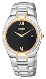 Seiko Men's Diamond Dress Two-Tone Watch #SKP338