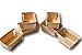 Pint Rectangular Vented Wooden Berry Baskets - Set of 6