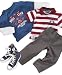 Nannette Little Boy 3-Piece Rock Star Set and Converse Shoes