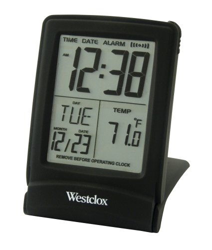 Zeon Westclox Travel Alarm Clock With Large Lcd Touch Screen Picture