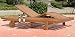 Double Outdoor Patio Pool Chaise Lounger