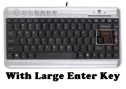 USB A4TECH Multimedia Slim Keyboard Silver Low Profile Compact