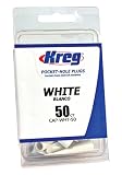 Kreg CAP-WHT-50 White Plastic Plugs 50-Count