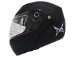 Matte Black Flip up Modular Full Face Motorcycle Helmet Street DOT Approved ~ L