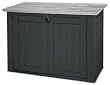 Keter 17183491 M�lltonnenbox Store-it-Out XL, Kuntstsoff, schwarz/grau