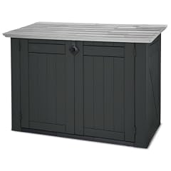 Keter 17183491 M�lltonnenbox Store-it-Out XL, Kuntstsoff, schwarz / grau