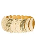 GUESS Stretch Disks Bracelet, GOLD
