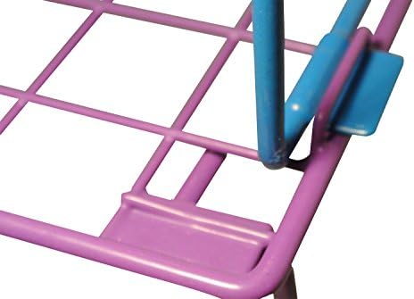 Locker Shelf (3 Color Choices) Foldable and Stackable Shelves for School Organization (Aqua Blue)