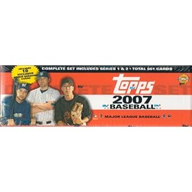 2007 Topps Baseball Factory Sealed Home Team Advantage Version with 10 Exclusive First-year Player Cards and a Topps' Gift Tag. The Set Contains 661 Cards and Is Loaded with Your Favorite Stars and Rookies Including Albert Pujols, Barry Bonds, Derek Jeter, Alex Rodriguez, Manny Ramirez, Ichiro Suzuki, Ken Griffey Jr., Roger Clemens, Daisuke Matsuzaka and More!