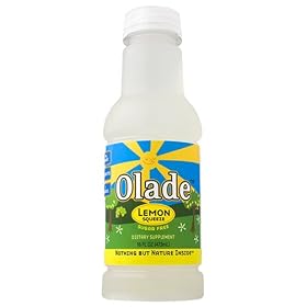 Olade Sugar Free Organic Lemon Squeeze, 16 Ounce Bottles (12 Pack)