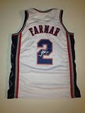New Jersey Nets JORDAN FARMAR Signed Autographed NBA Jersey COA