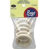 2" Cabone Rings 5-Pack: Wood