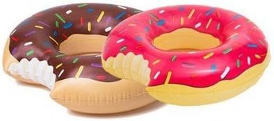 LHBC Giant Donut Pool Float Set - Strawberry and Chocolate