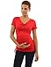 PattyBoutik Mama Cowl Neck Drawstring Sides Maternity Tunic Top