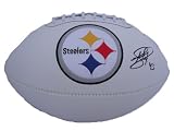 TROY POLOMALU SIGNED AUTOGRAPHED PITTSBURGH STEELERS LOGO FOOTBALL COA + HOLOGRAM