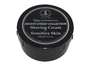 Taylor of Old Bond Street Jermyn Street Luxury Shaving Cream for Sensitive Skin, 5.3-Ounce