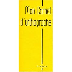 Mon carnet d'orthographe