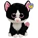 Ty 7136924 - Pepper Buddy Katze Large Beanie Boos, schwarz/weiss 21.5 cm