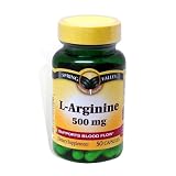 Spring Valley: 50 Capsules 500 Mg Ea. L-Arginine