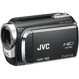 JVC GZ-HD300B High Definition Camcorder with 60GB Hard Disc Drive & MicroSD Format - Black