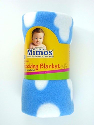 Little Mimos Fleece Receiving Blanket Pink/Blue 100 Polyester Unisex