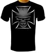 Skull in Iron Cross Chopper T-shirt