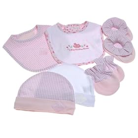 Baby Jockey - 4 Piece Layette Gift Set - Pink