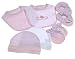 Baby Jockey - 4 Piece Layette Gift Set - Pink