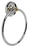 Gatco 5083  Towel Ring with Brass/Chrome Finish